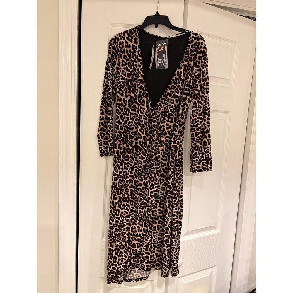 Bold Elements Cheetah Print Dress Size Small NWT